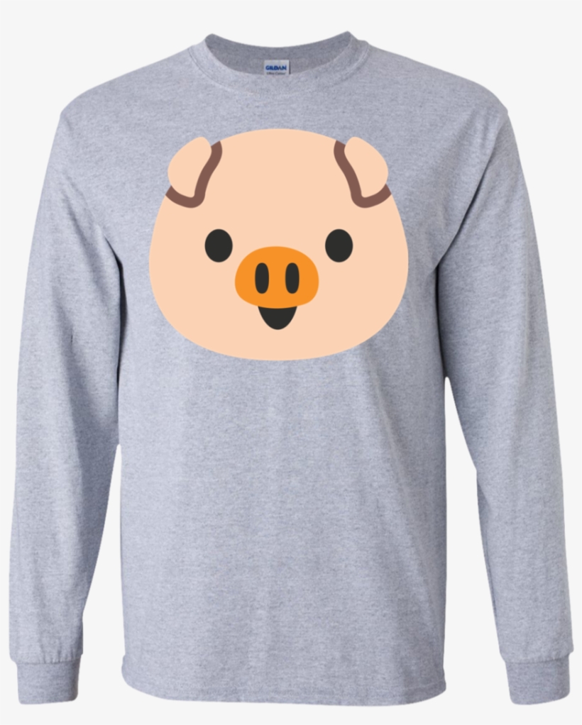 Pig-head Ls Ultra Cotton Tshirt - Sport Grey - 3xl, transparent png #3928430