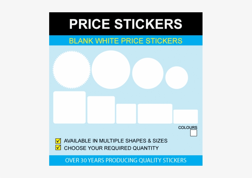 Blank White Price Stickers Removable Adhesive - Special Offer Stickers, transparent png #3928847