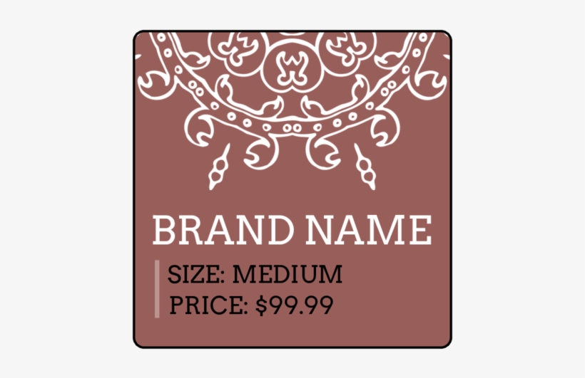 Square Geometric Price Tag Labels Pre-designed Label - Price Tag, transparent png #3928894