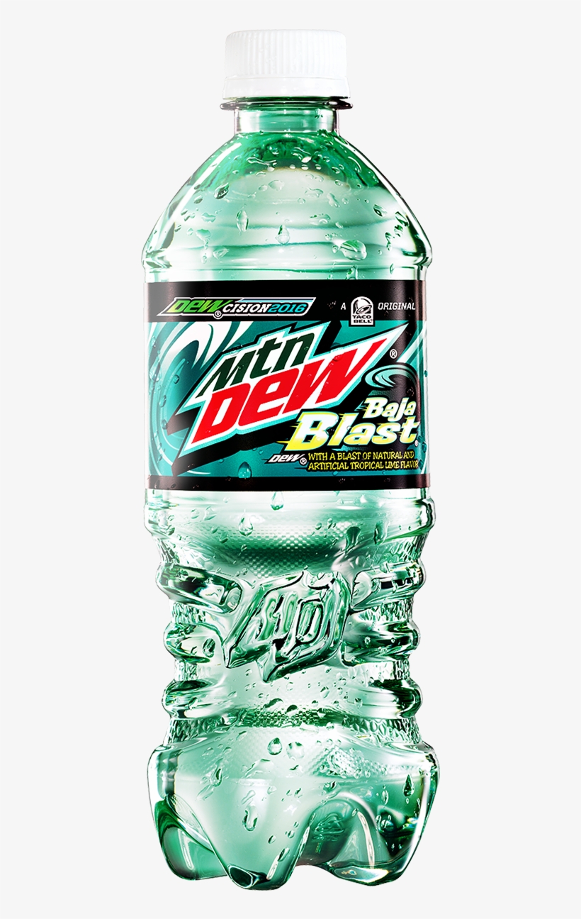 Mountain Dew Baja Blast - Mountain Dew Soda, Baja Blast - 20 Fl Oz Bottle, transparent png #3929004