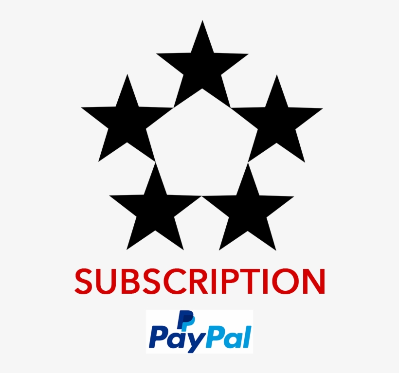 Subscription 2 - 5 Star General Logo, transparent png #3929307