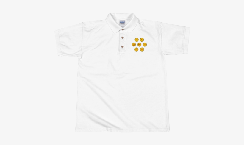 Dbz 7 Dragon Balls Embroidered Polo Shirt - Polo Shirt, transparent png #3929349