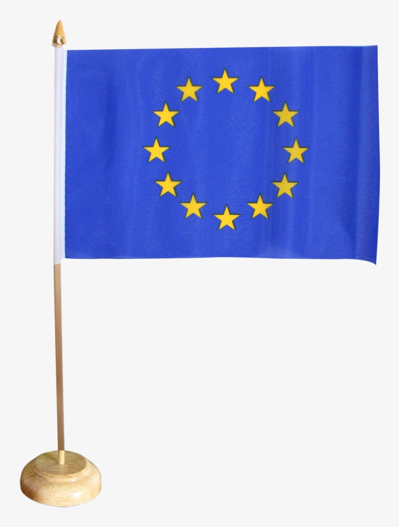 European Union Eu Table Flag - Drapeau Union Européenne Png, transparent png #3929544