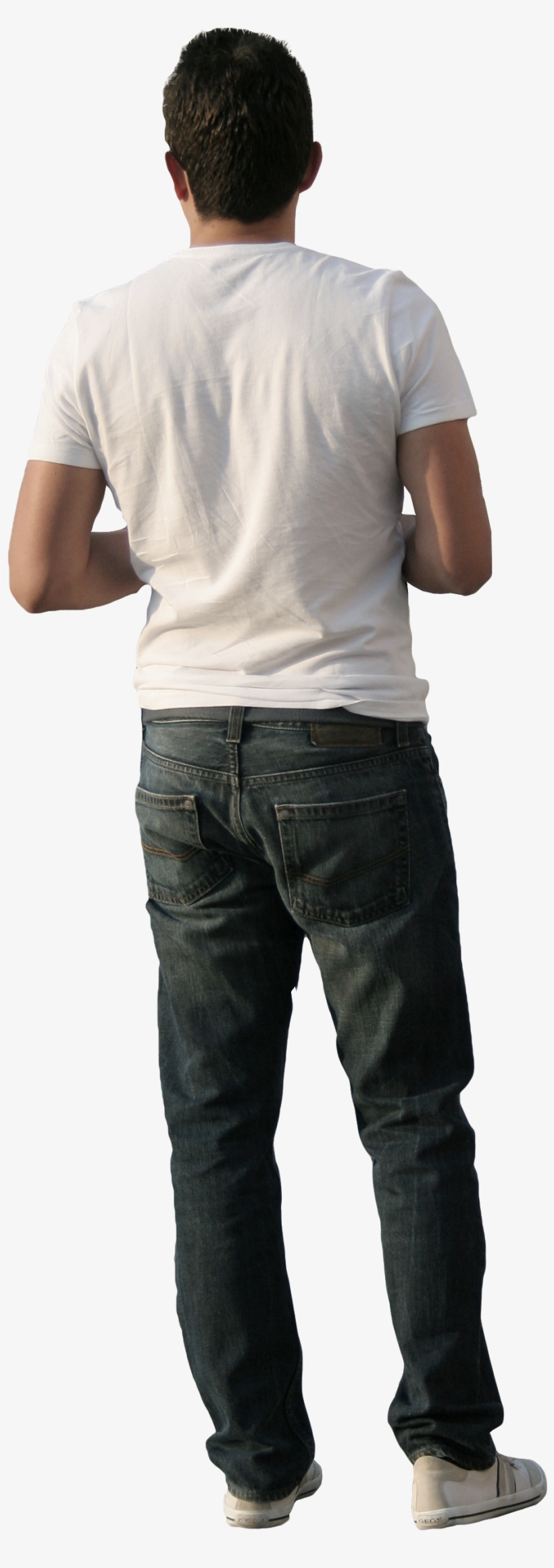 Man In White T-shirt 2, transparent png #3929798