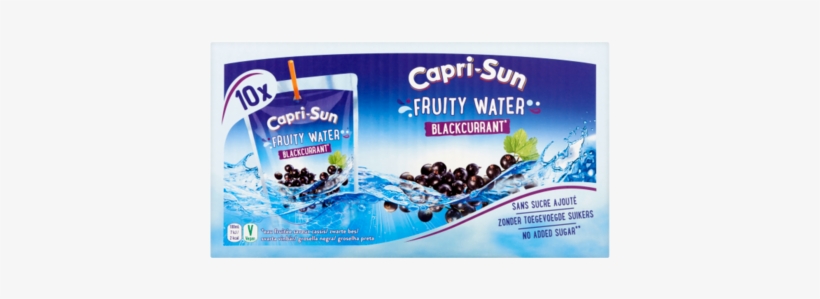 Capri Sun Fruit Water Zwarte Bessen 10 Pack Product - Capri Sun, transparent png #3931261