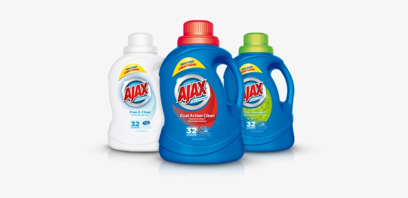 *print Now* $2/1 Ajax Laundry Detergent Coupon - Ajax Laundry Detergent Logo, transparent png #3931587