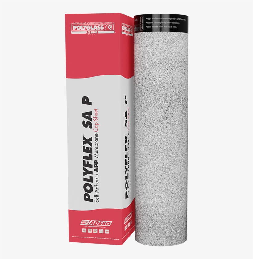 Fire Rated, Self Adhered Plastomeric Roofing Products, - Polyglass, transparent png #3931828