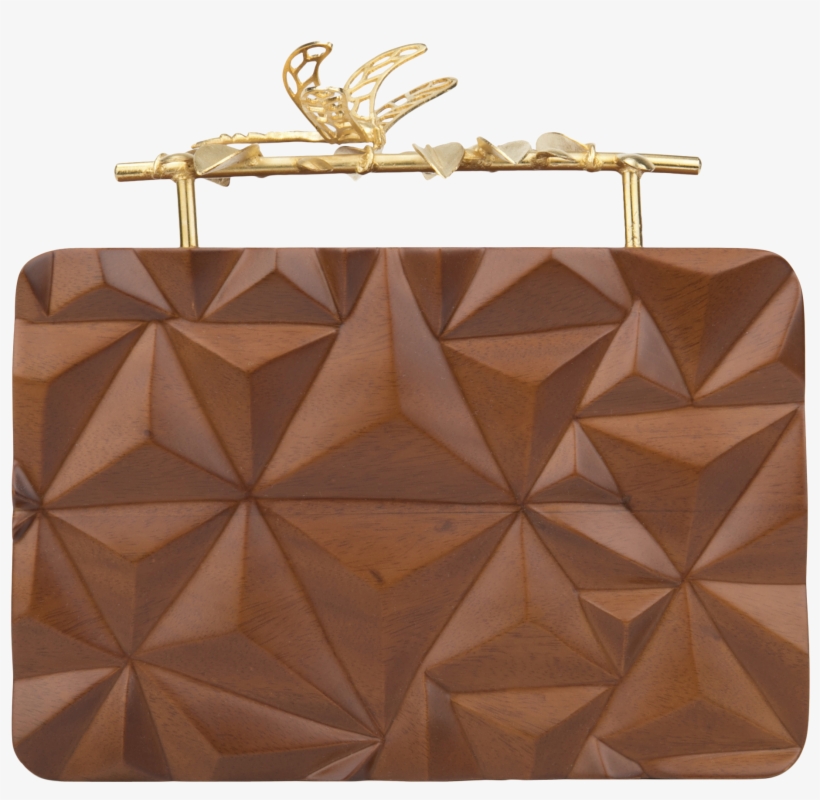 Triangle Wooden Firefly Clutch, transparent png #3931935