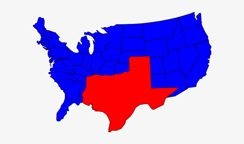 Texas Clip Art Many Interesting Cliparts - Electoral Map If Meme, transparent png #3932636