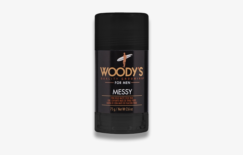Messy Styling Stick - Woodys Messy Firm Hold Matte Stick Wax - 2.6oz (set, transparent png #3933059