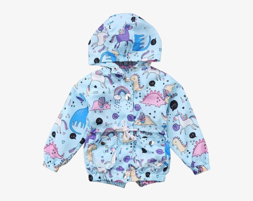 Sea Creatures Hooded Coat - Coat, transparent png #3933111