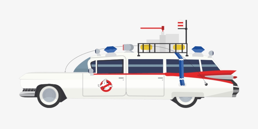 Ghostbusters Clipart Car - Ghostbusters, transparent png #3933458