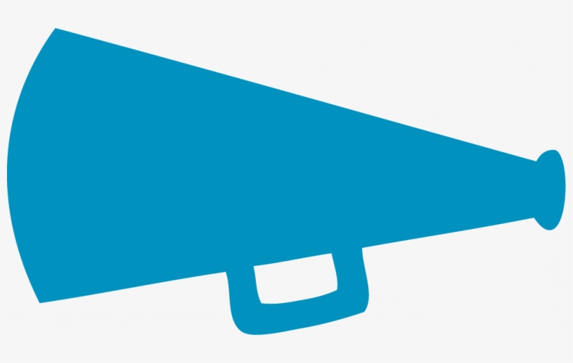 Cheer Megaphone Clipart Black And White - Clip Art, transparent png #3933632
