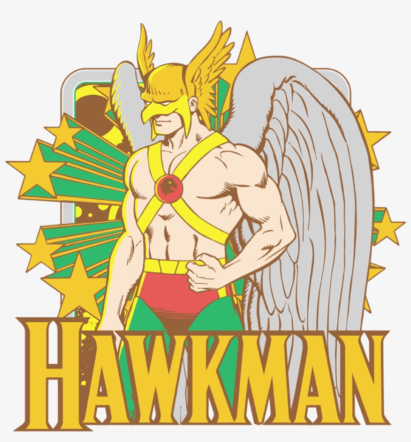 Dc Comics Hawkman Stars Youth T Shirt - Hawkman - Hawkman Stars T-shirt Size Xxxl, transparent png #3933786