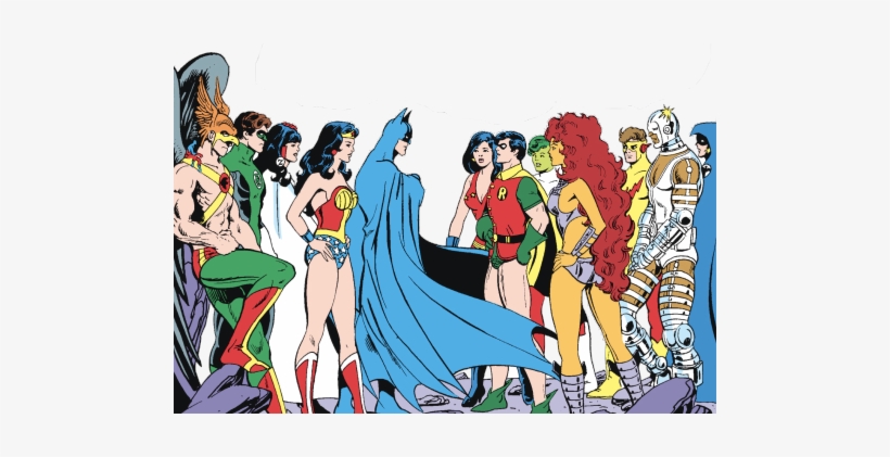 Jla Vs Titans - New Teen Titans Robin And Starfire, transparent png #3933949