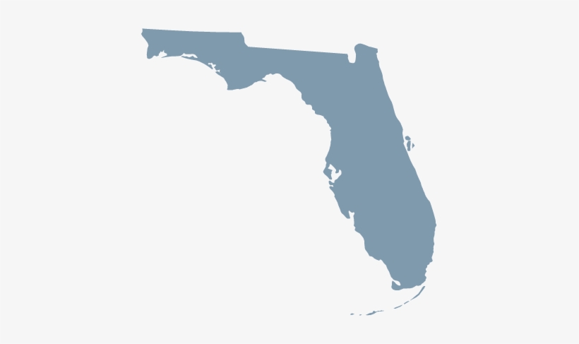 Map Of Florida - State Of Florida, transparent png #3934101