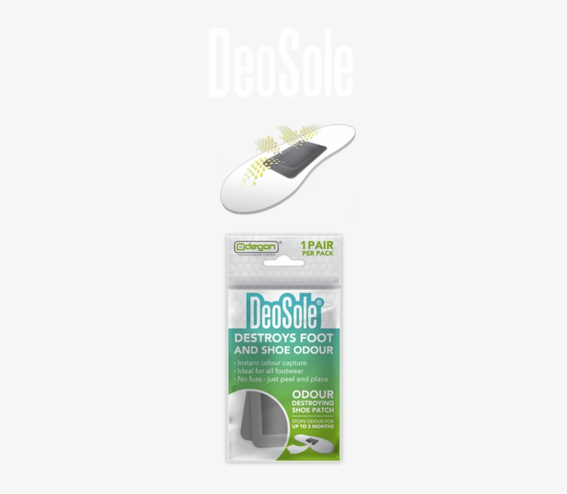 The Air Cushioned Patches Are Self-adhesive And Unlike - Odegon Deosole Foot Odour Patchfoot Care, transparent png #3934597