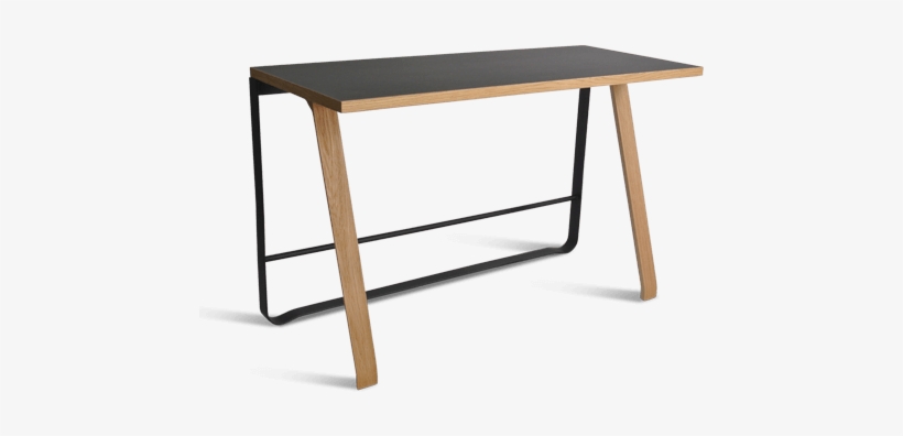 Model - Oak/black - Minimalistisk Skrivebord Eg, transparent png #3934683