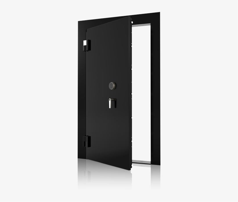 Glossy Black Paint Vault Door - Abierto Puerta, transparent png #3934824
