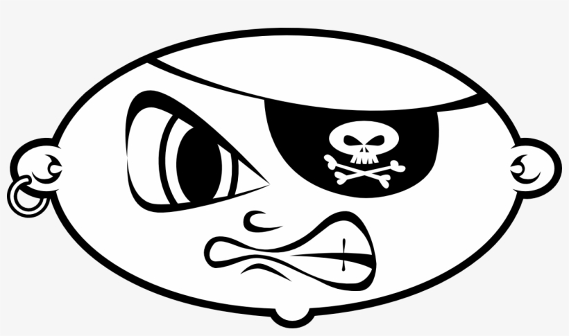 Collection Of Free Pirate High Quality - Baby Pirate Shower Curtain, transparent png #3935191