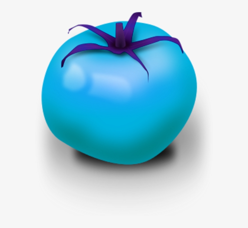 Fresh Tomato Vector Clip Art - Blue Tomato Png, transparent png #3935291