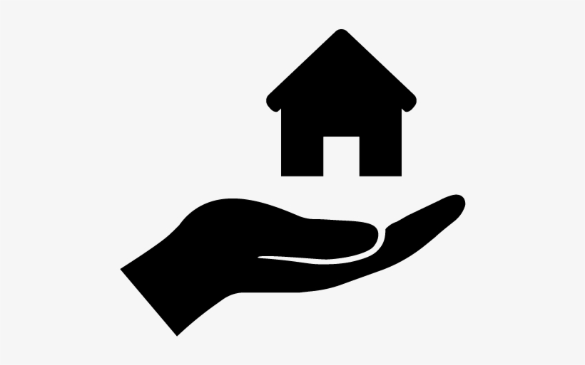 Neighborhood Improvement Project House And Hand Icon - Giving Hand Icon Png, transparent png #3935319