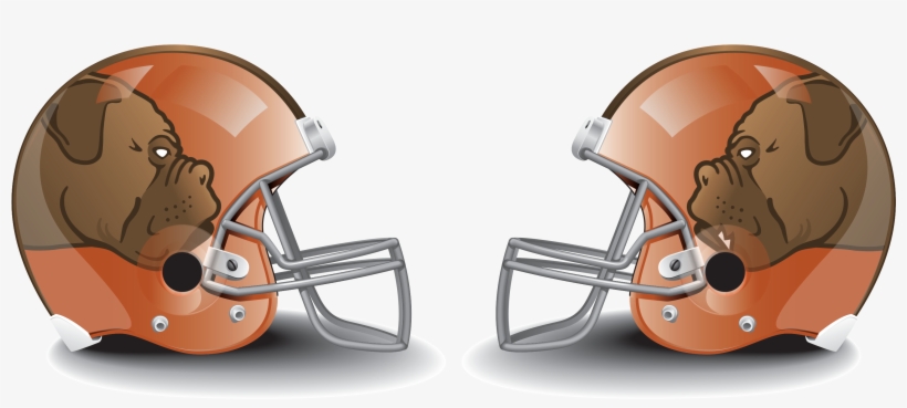2-browns Helmet - Football Helmet, transparent png #3935352