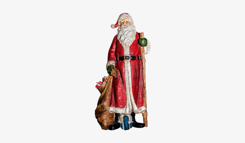 Santa Claus Figurine - Santa Claus, transparent png #3935354