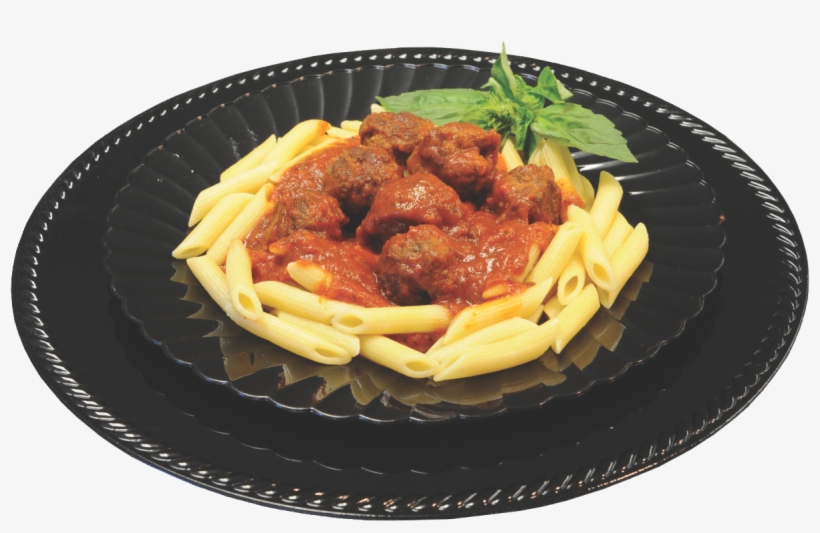 Picture Of Penne Pasta & Meatballs - Penne With Meatball Png, transparent png #3935436