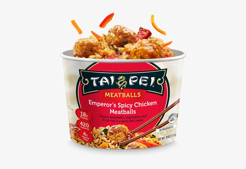 Emperor's Spicy Chicken Meatballs - Tai Pei Beef & Broccoli - 14 Oz Box, transparent png #3935664