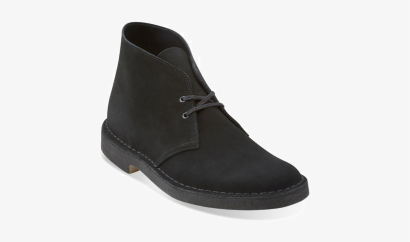 Desert Boot Black - Clarks Bushacre 2 Black Suede, transparent png #3935983