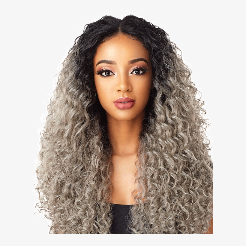 Vixen Deep Spiral 24 Main - Sensationnel Cloud9 4 Way Parting Swiss Lace Wig Vixen, transparent png #3936007