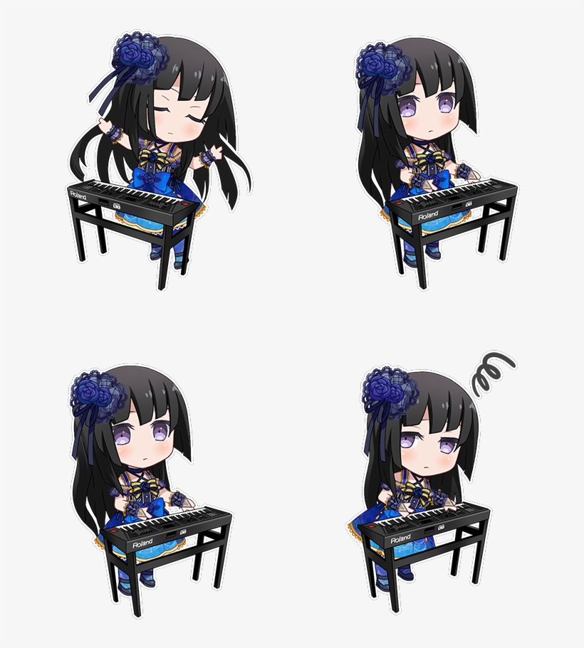 Quietly Worrying Chibi - Bang Dream!, transparent png #3936008