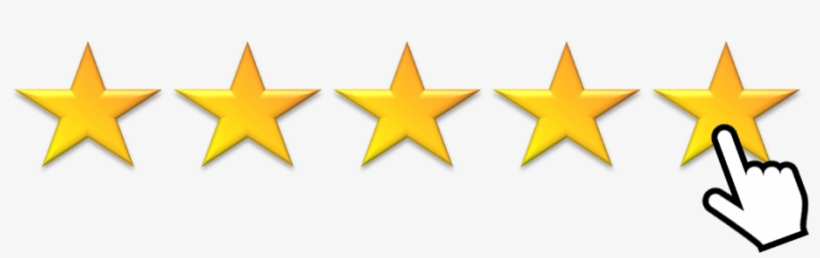 Five Stars With Hand, transparent png #3936079