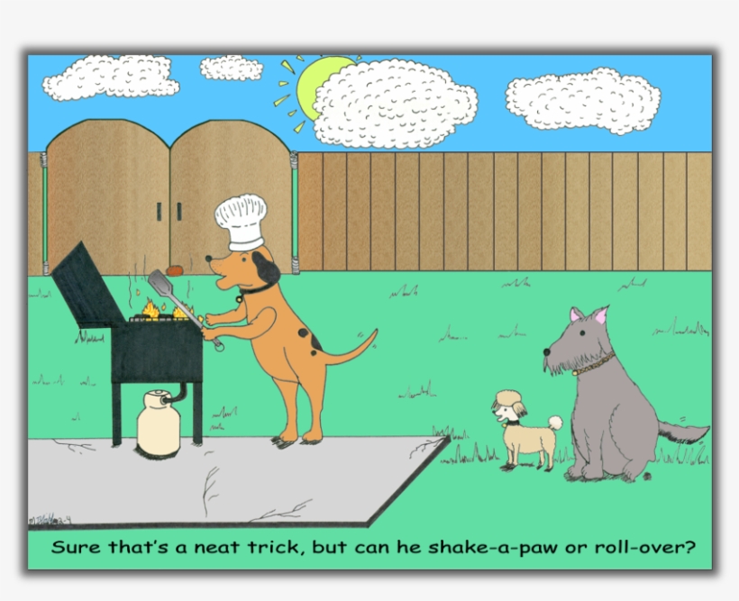 Funny Bbq Cartoon Clipart Dog Barbecue Cartoon - Bbq Cartoon Funny, transparent png #3936282