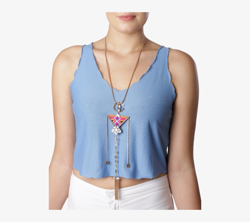 Aztec Tribal Pendant 1 - Chain, transparent png #3936595