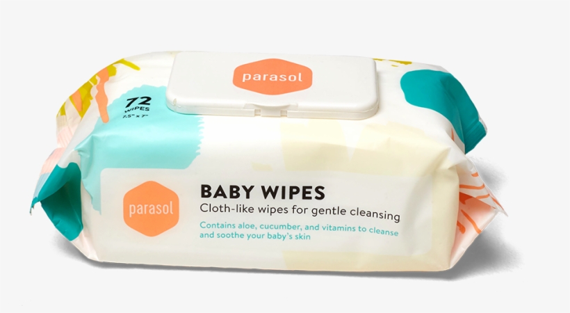 Full Size Baby Wipes - Parasol Baby Wipes - 9 Packs Of 72 Count, 648 Cnt Total, transparent png #3936670
