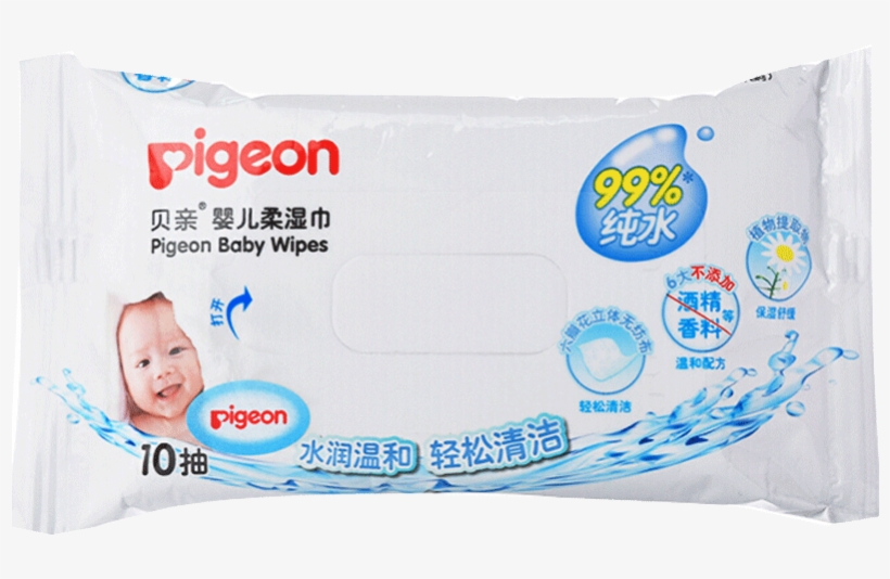 Pigeon Baby Wipes Baby Portable Wipes Newborn Wipes - Pigeon, transparent png #3936689