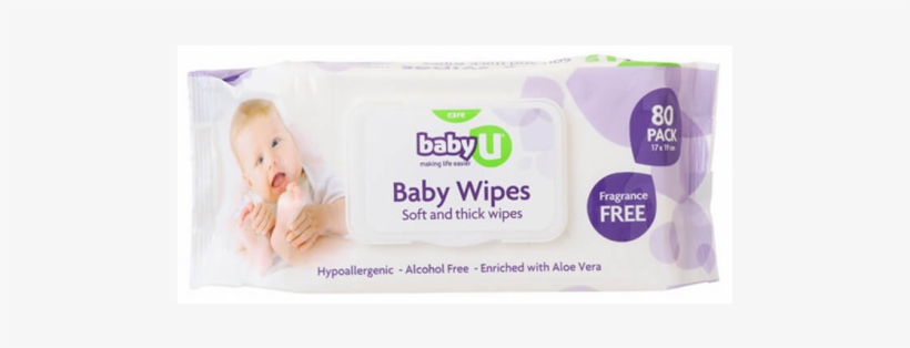 Sale Baby U Baby Wipes 80pk - Baby U Baby Wipes - 80 Pack, transparent png #3936881