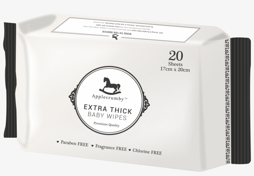 Applecrumby Extra Thick Baby Wipes 20s Baby Wipes Free