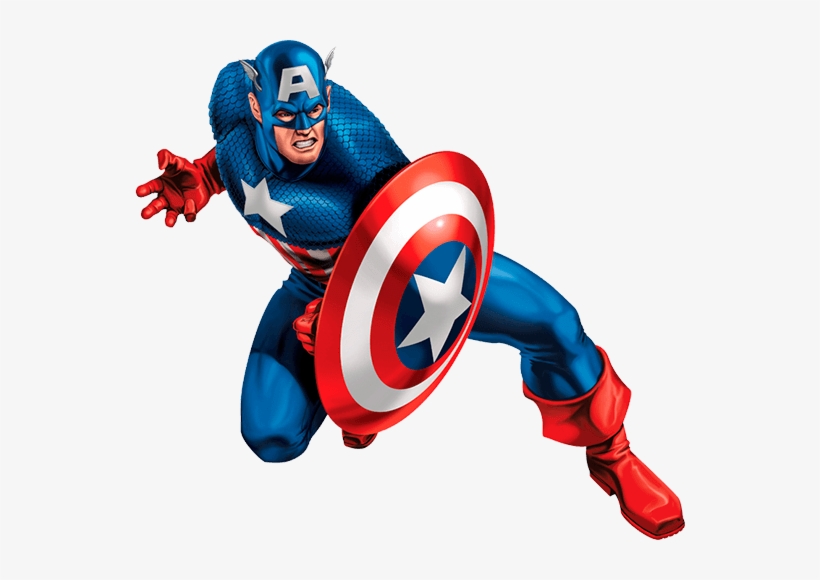 Capitan America Png - Topo De Bolo Capitao America Para Imprimir, transparent png #3937247