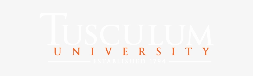 Reversed Type Tusculum University Logo File Type - Peach, transparent png #3937525