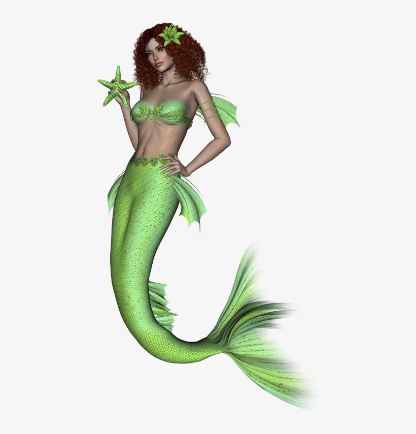 Mermaid Png - Mermaid Green, transparent png #3937684