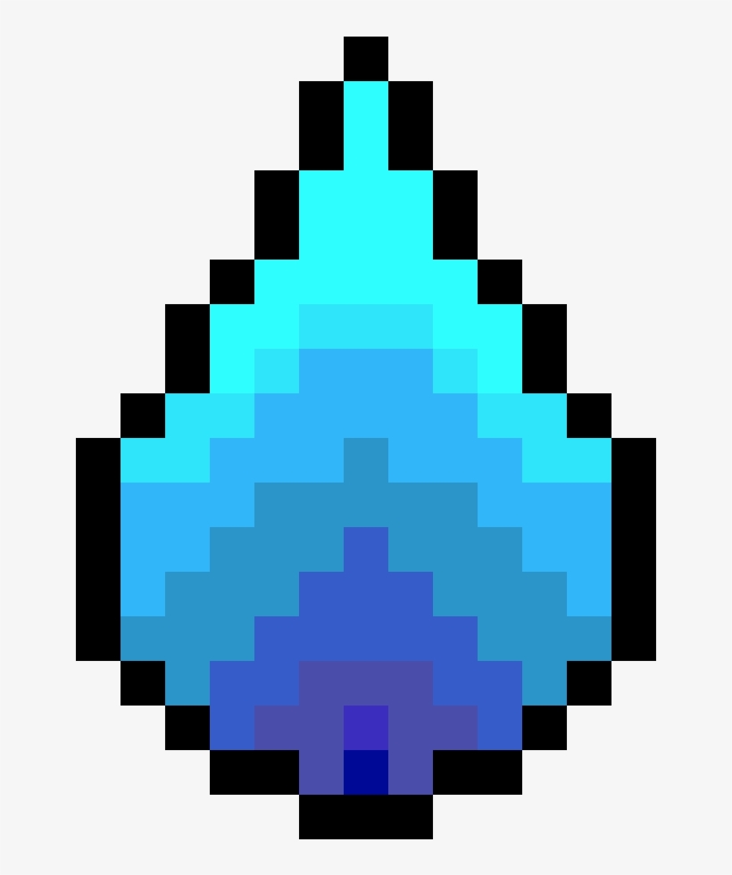 Water - Pepsi Logo Pixel Art, transparent png #3937945