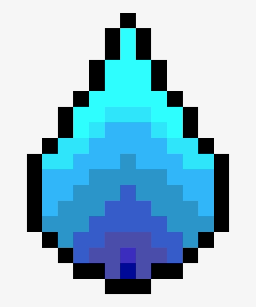 Water - Pepsi Logo Pixel Art, transparent png #3937945
