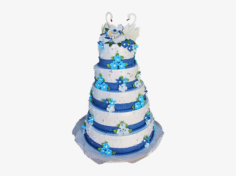 The Original Cake For Special Occasions - Blue Wedding Cake Transparent Png, transparent png #3938067