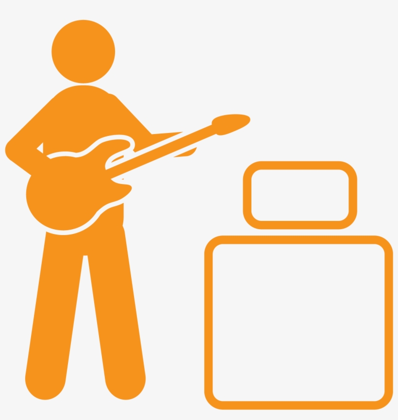 Orange Rock Guitar Intermediate Exam - Guitar, transparent png #3938418
