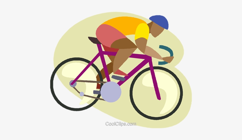 Man Riding Ten Speed Bicycle Royalty Free Vector Clip - Road Bicycle, transparent png #3938455
