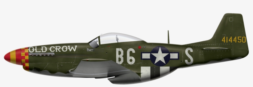 P-51d "old Crow" Side Profile View - Fairford, transparent png #3938777