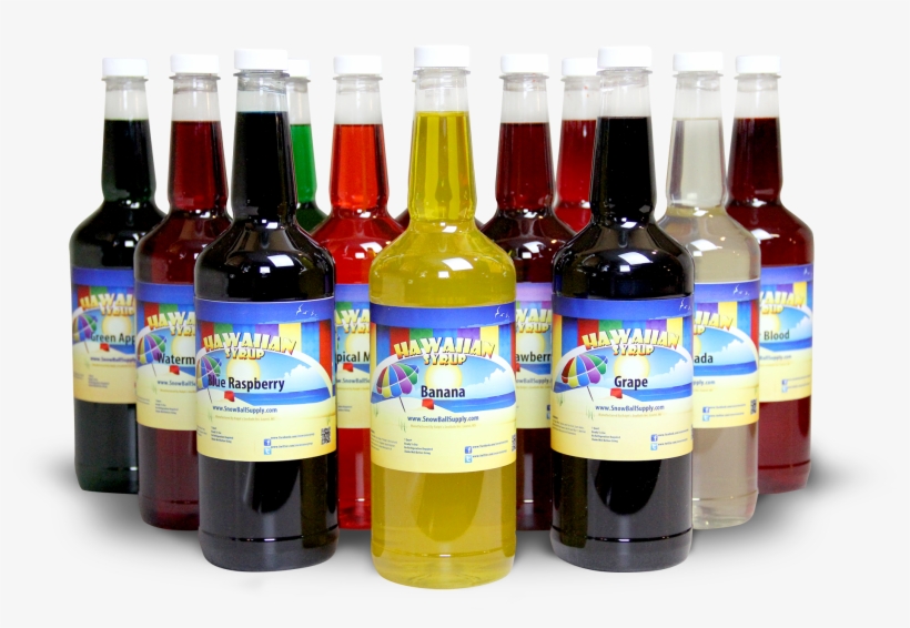 100% Cane Sugar Hawaiian Shaved Ice Syrup - Montana, transparent png #3938933